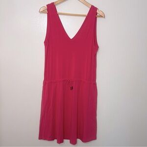 Sweaty Betty Take It Easy Drop Waist Dress Pink Size Small